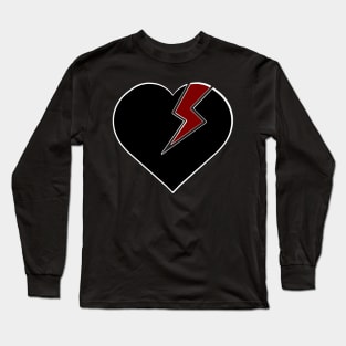 Broken Black Heart Long Sleeve T-Shirt